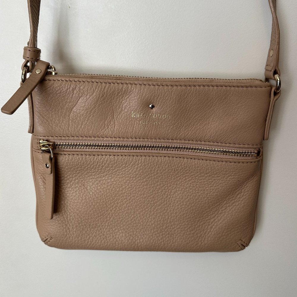 Kate Spade Cobble Hill Crossbody, light cream, taupe, tan